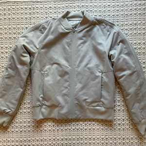 Lululemon Non Stop Bomber Jacket Raw Linen Size 8